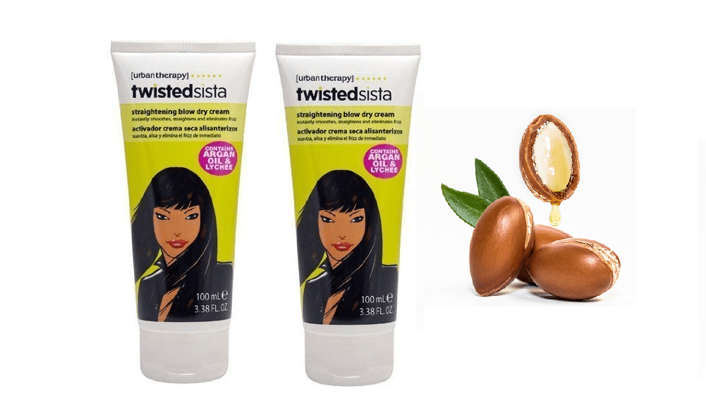 Twisted Sista Straightening Blow Drying Creme Enriched with Argan Oil, Net.Wt 3.38 fl. oz (2)