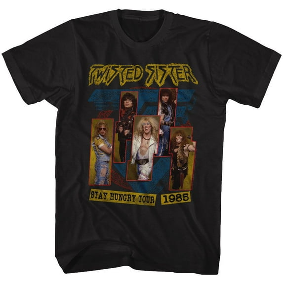 Twisted Sister Stay Hungry Tour Black Adult T-Shirt 5Xl