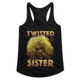 thumbnail image 1 of Twisted Sister Dee Black Junior Women's Racerback Tank Top, 1 of 2