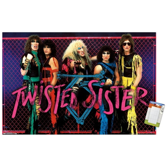 Twisted Sister - Group Wall Poster, 22.375" x 34"