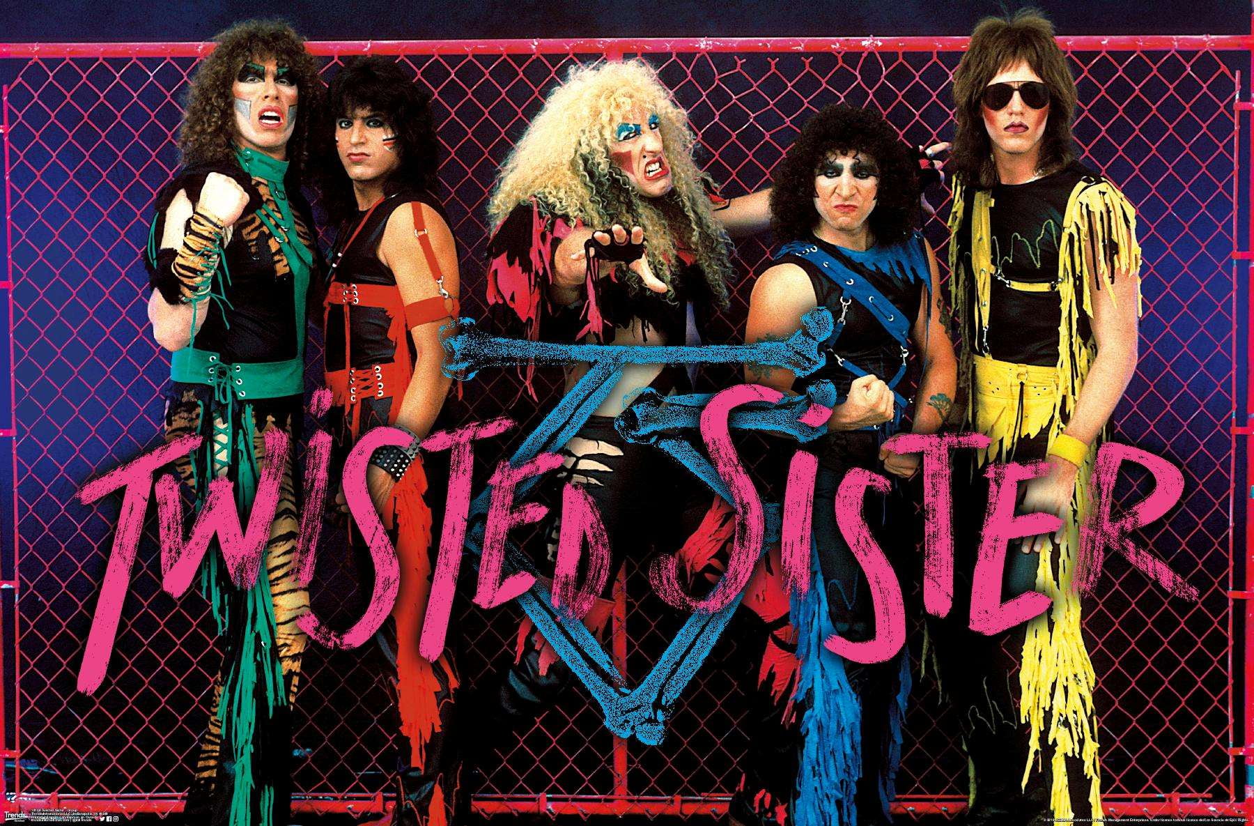 Twisted Sister ポスター Twisted Sister Poster Black and White Poster 27inx40in Poster
