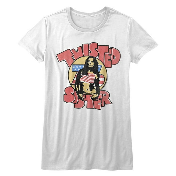 Twisted Sister Twisted '76 White Junior Women's T-Shirt