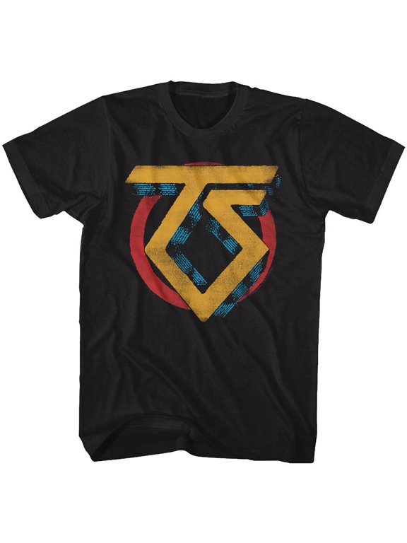 Twisted Sister Vintage TS Logo Black Adult T-Shirt