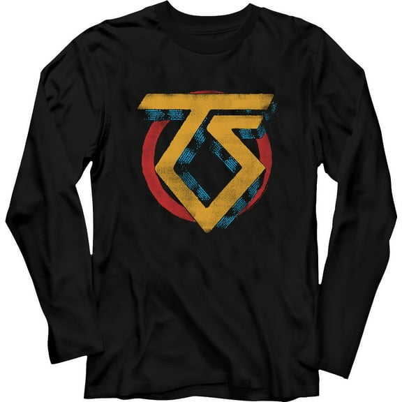 Twisted Sister Vintage Ts Logo Black Adult Long Sleeve T-Shirt L