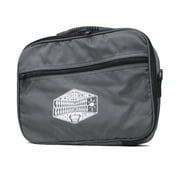 Twisted Stringz Deluxe Yo-Yo Bag - YoYo Carry Case - Holds 12 Yo-Yos- Triple Stitch Shoulder Strap - Double Graphics Gun Metal Gray
