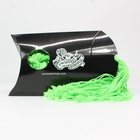Twisted Stringz Yo-Yo Strings - Polyester - Solid Regular YoYo String - 100 Pack (Solid Green)