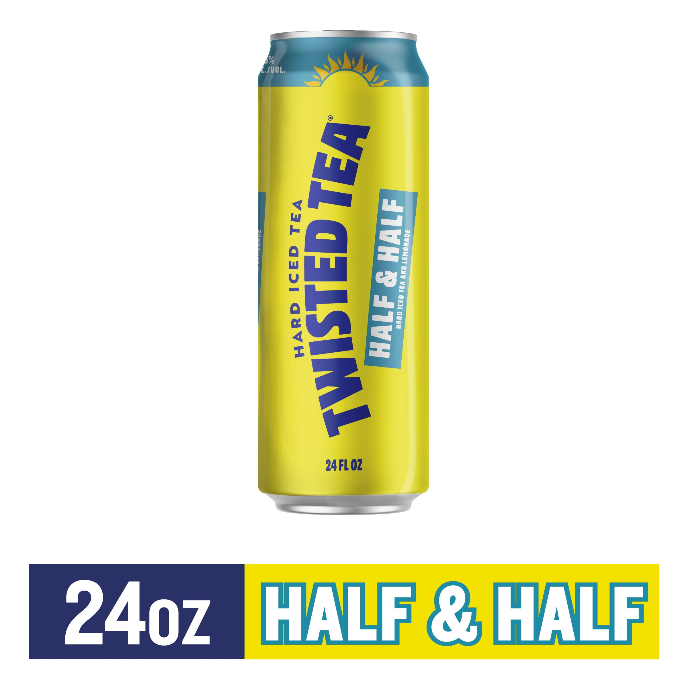Twisted Tea Half & Half Hard Iced Tea, 24 fl oz Aluminum Can, 5% ABV