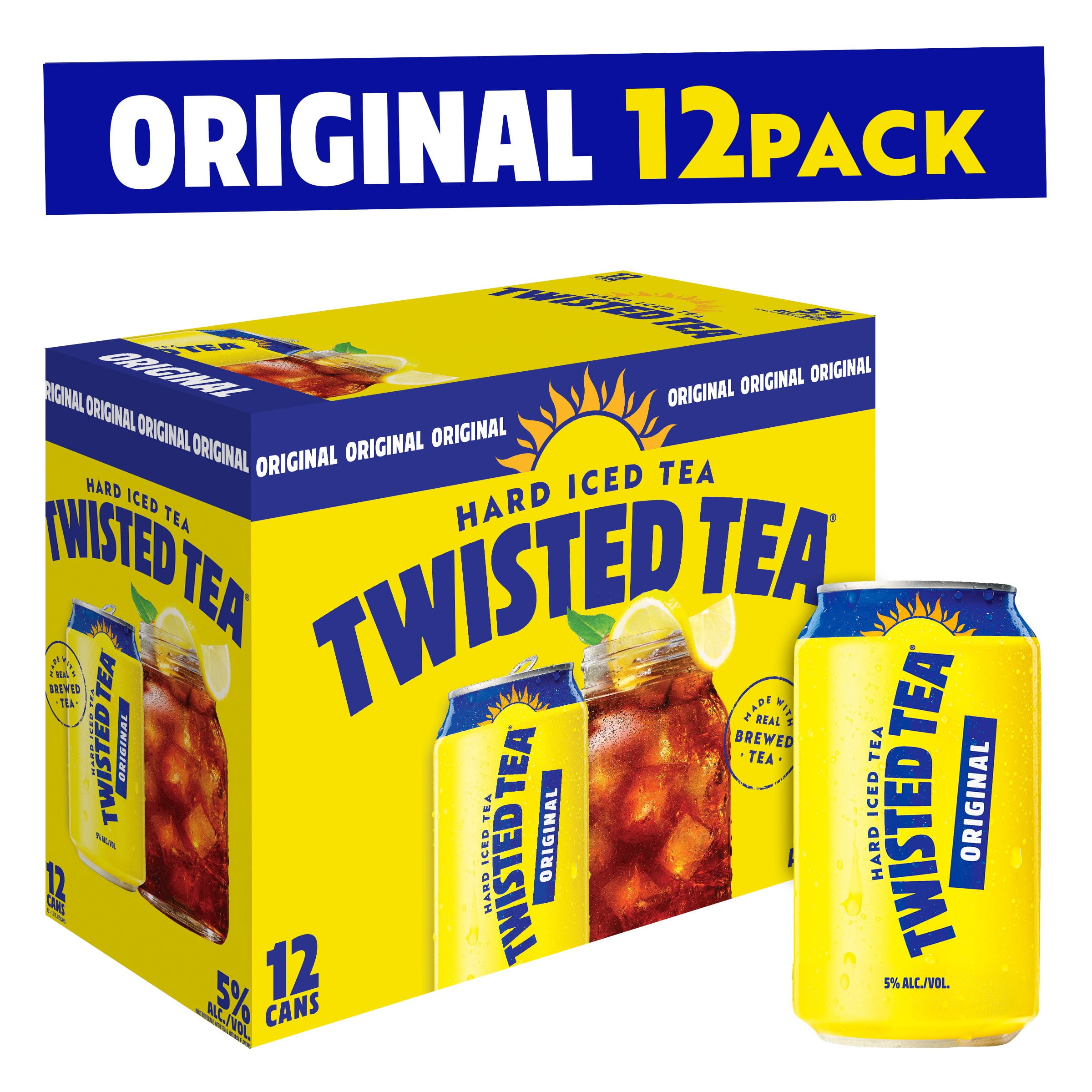Twisted Tea Original Hard Iced Tea 12 Pack 12 Fl Oz Cans 5 ABV 