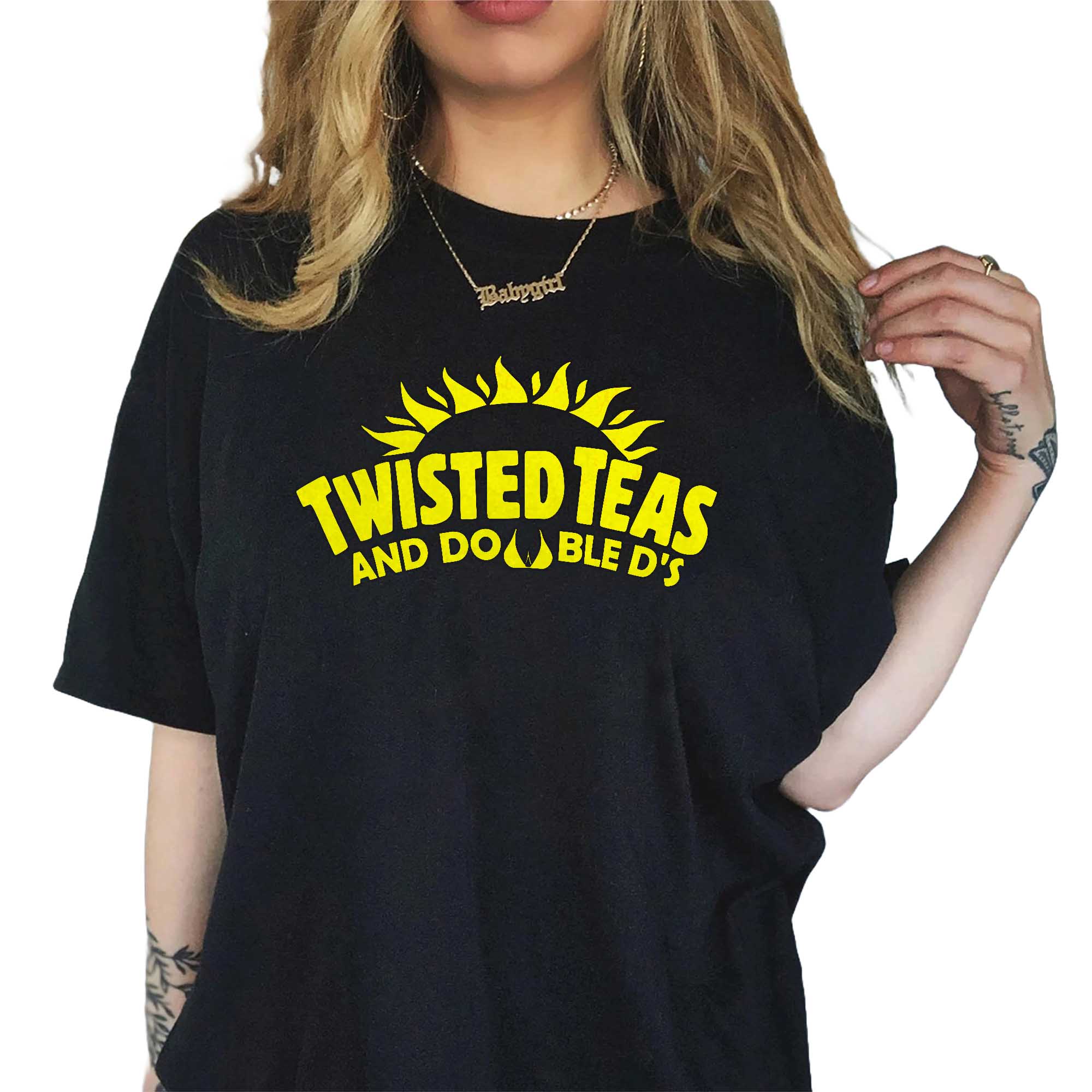 Twisted Teas and Double Ds ver2 2 Sided Tshirt_849_5TshirtBlack