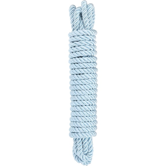 Twisted Trim Cord Rope, 8mm/ 5.5 Yards Nylon Rope Thread String Braid [for Sewing Home Decor Crafts] - 0.3 Inch/Lake Blue