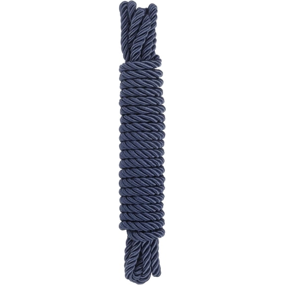 Twisted Trim Cord Rope, 8mm/ 5.5 Yards Nylon Rope Thread String Braid [for Sewing Home Decor Crafts] - 0.3 Inch/Navy Blue