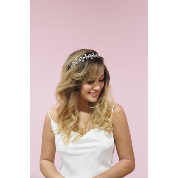 Twisted Vine Hair Tiara Headband for Brides, Crown for Wedding Prom Birthday