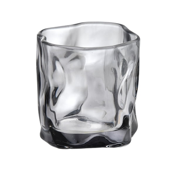 Twisted Whiskey Glass, 6oz Thickened Beer Tumbler, Unique Twist Design for Cocktail, Liquor, and Beer, Novelty Drinking Glass for Home Bar
