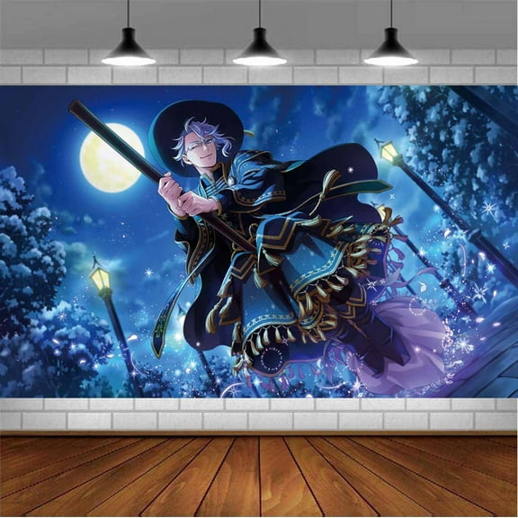 Twisted Wonderland Backdrop Banner Party Supplies Poster Movie Theme Background for Photography Birthday Decorations