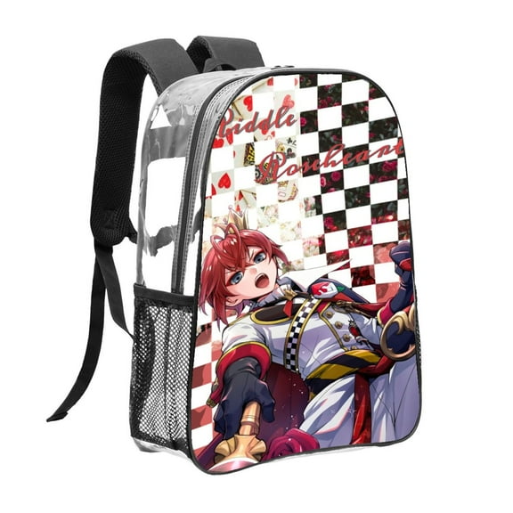 Twisted Wonderland Pattern Transparent Backpack Lightweight And fashionable Showcasing Personality And Leading The Trend