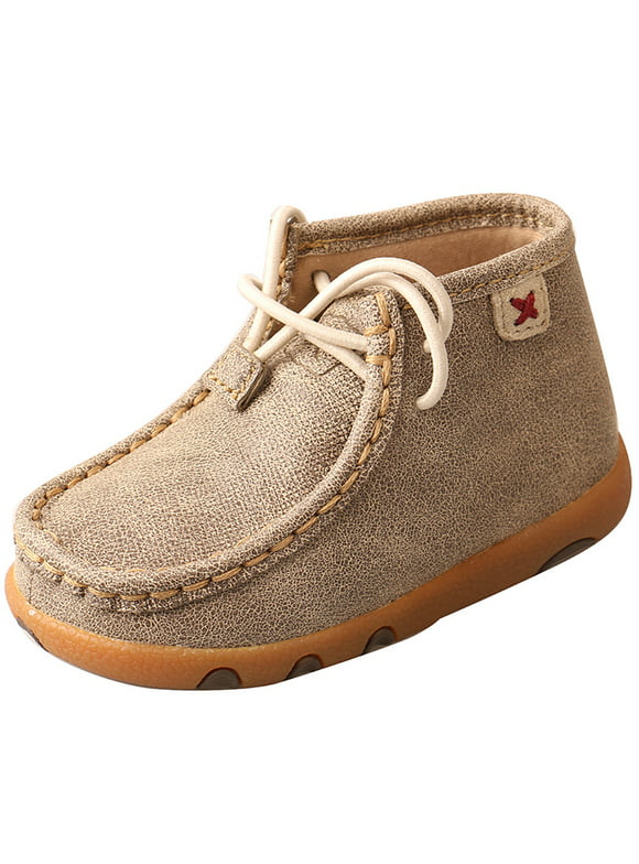 Twisted X Boots Boys Dusty Infant Lace Moc 8-M Tan