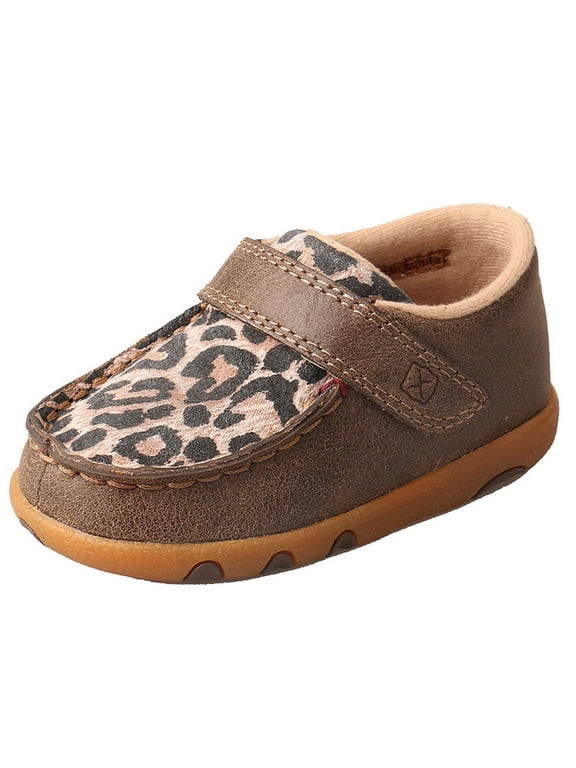 Boots Boys ICA0007 Infant Driving Mocs - Bomber/Leopard 2 M US Brown