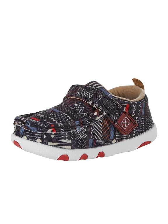 Boots Boys ICA0020 Twisted X Infant Black Pattern Driving Moc 2 Multi