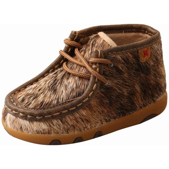 Twisted X Boots Boys Infant Brindle Hair on Hide Casual 6 Light Brindle