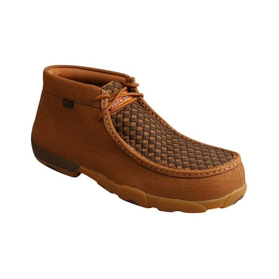 Twisted X Boots MDMNT02 Men`s Twisted X Clay Cocoa Basketweave Nano Toe Driving Moc Brown 7 M