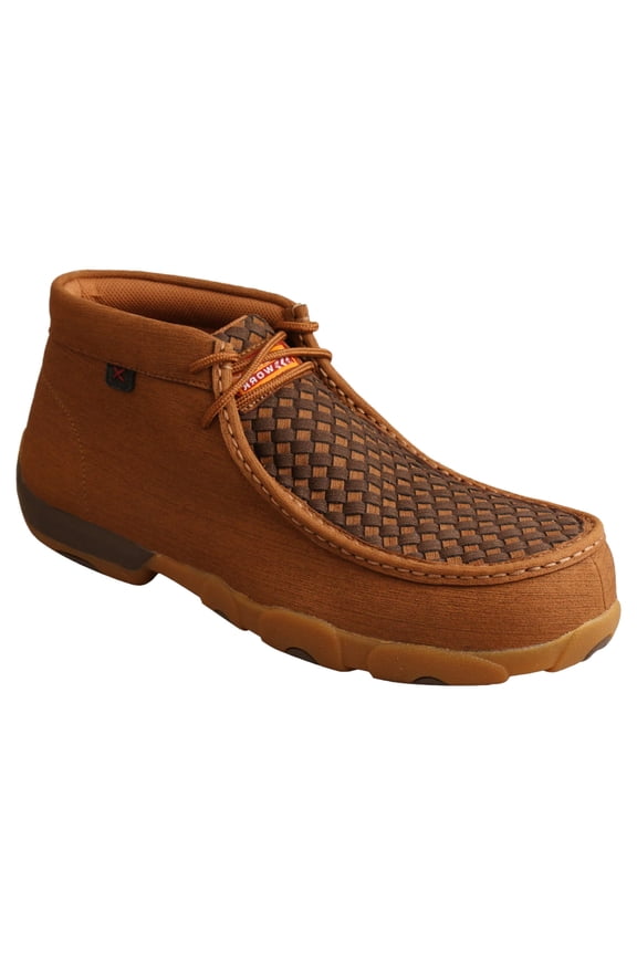 Boots MDMNT02 Men`s Twisted X Clay Cocoa Basketweave Nano Toe Driving Moc Brown 9.5 W