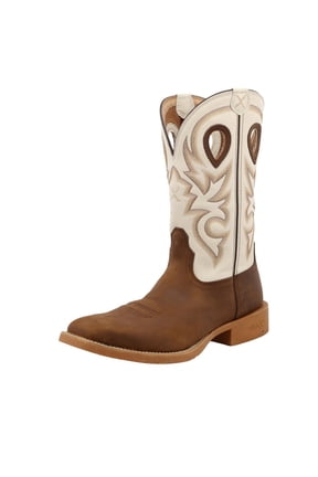Boots MXTR003 Men's Twisted X Tech X Hazel 12 Ivory Top Square Toe Boot Brown 13 D