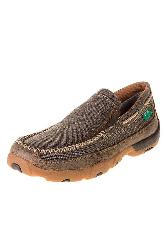 Boots Mens Dust ECO Slip-On Boat Shoe Brown 13 D