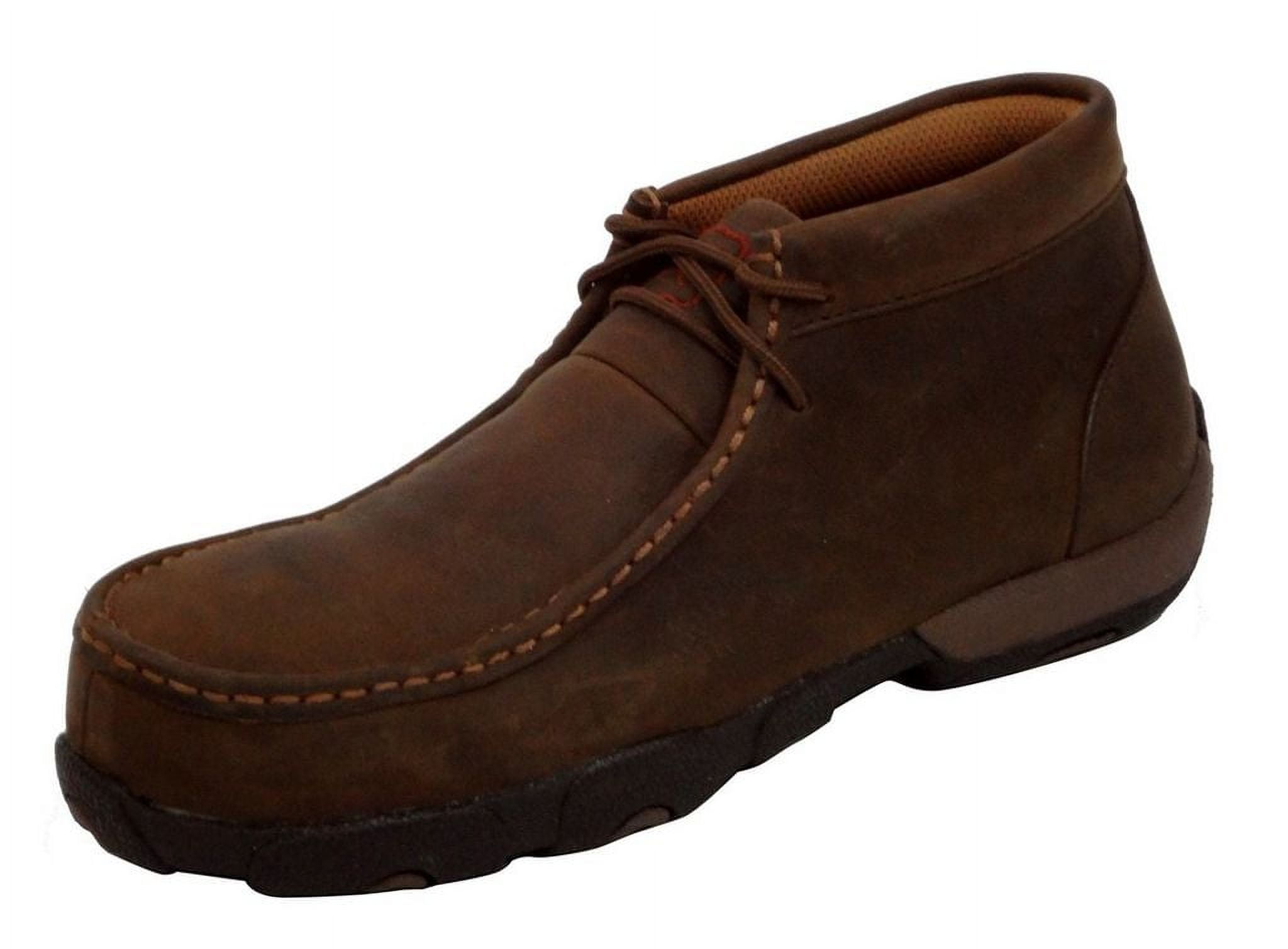 Twisted X Boots Womens Steel Toe Driving Mocs 6.5 B Distressed