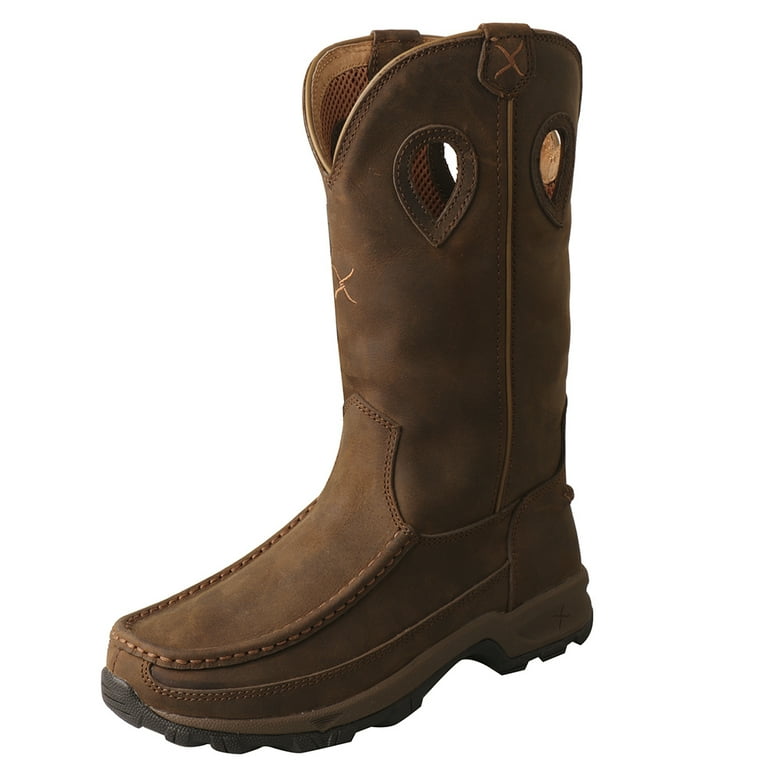 Twisted X Boots Womens WHKB001 Distressed Hiker Boot 7.5 Brown