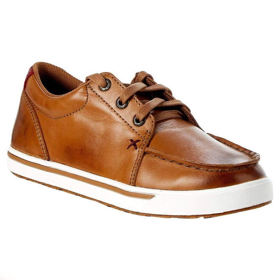 Twisted X Boys Kids Distressed Leather Lopers 11.5 Tan