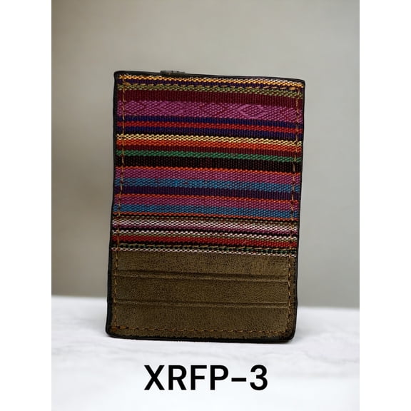 Twisted X Brand Orange with Pattern Stitching Leather Money Clip - XRFP-3