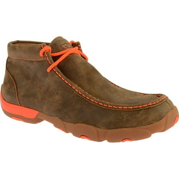 Twisted X Casual Shoes Mens Leather Driving Moc 11 M Brown MDM0019