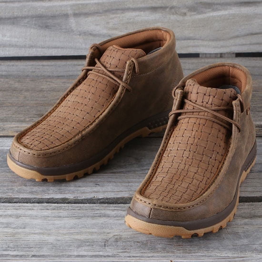 Twisted X Boots Adult Male Driving Bomber/Tan Moccasins, Size: 12