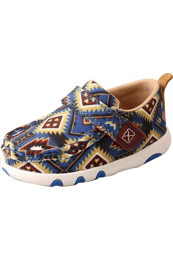 Infant's Driving Moc Blue Multi Aztec