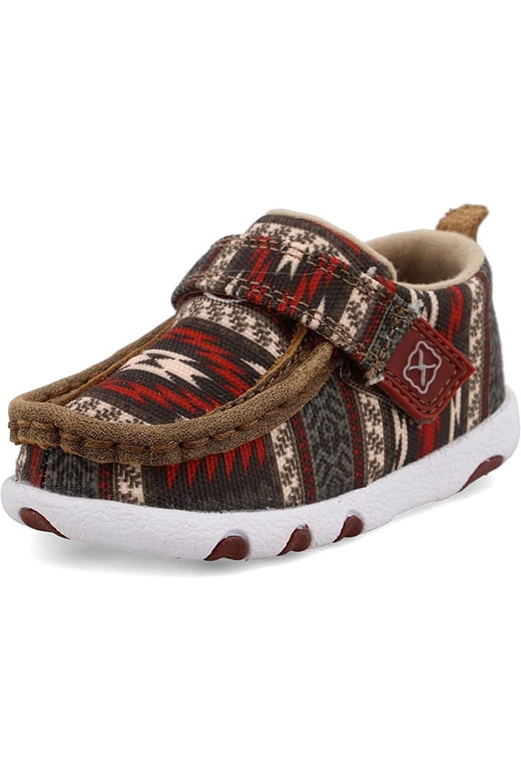 Infant's Hooey Driving Moc, Red Aztec, 9 M