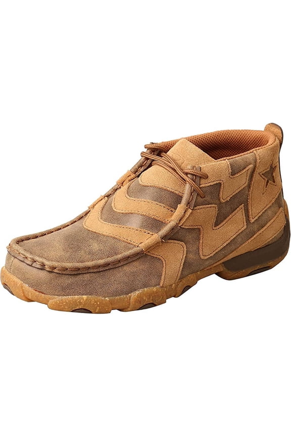 Kid's Chukka Driving Moc - Ankle-High Casual Shoes for Children, Bomber & Bomber, 3.5 M