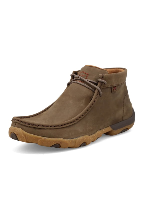 Adult Female Chukka Driving Moc, Color: Shitake, Size: 6.5, Width: M (WDM0162-M-06.5)