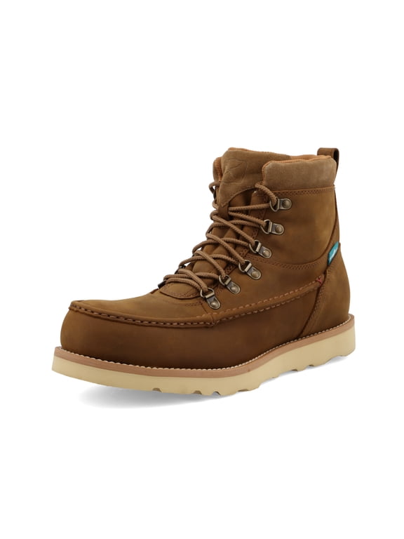 Men's 6" Work Wedge Sole Boot - Distressed Saddle
