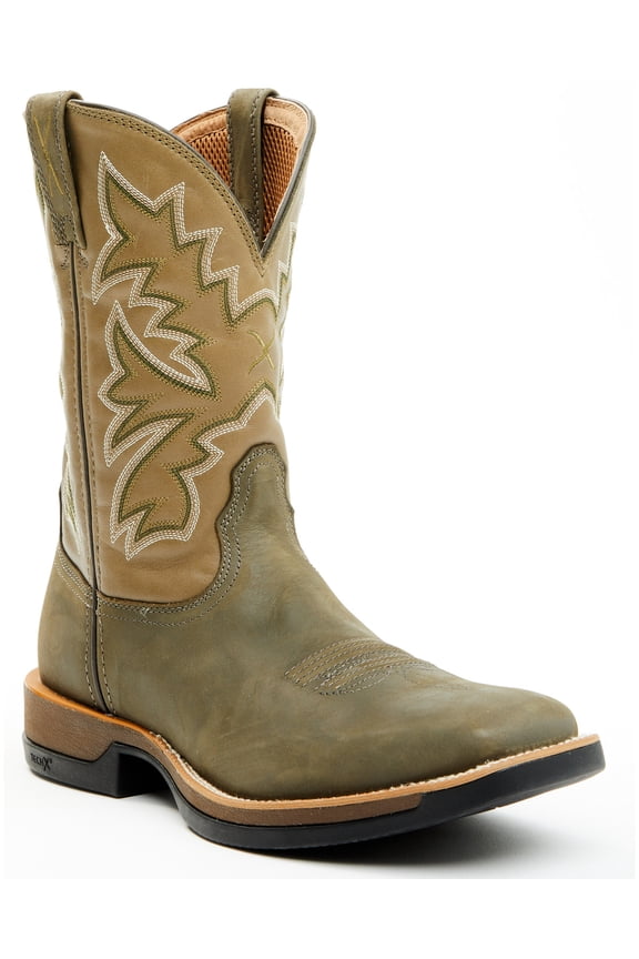Men's 11" Tech X&Trade; Performance Western Boot Broad Square Toe Dark Green 8 D(M) US