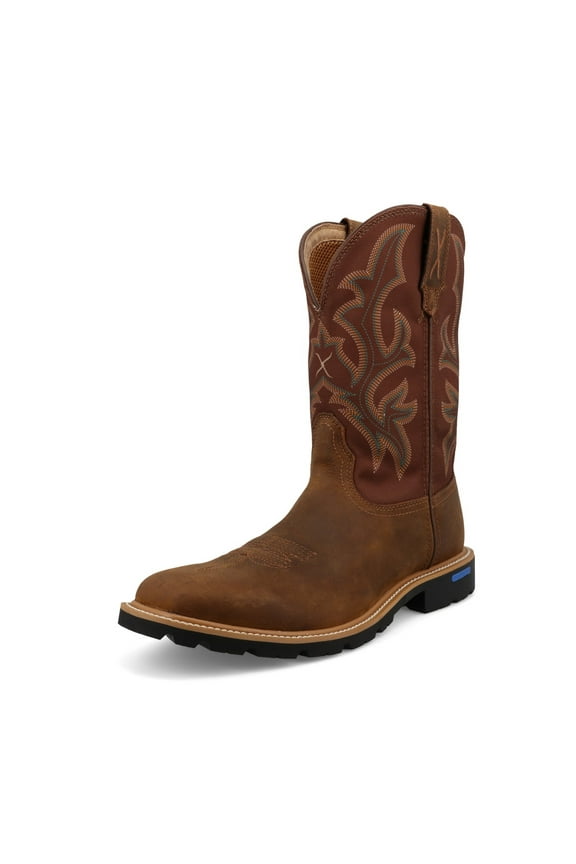Adult Male 11in Tech X Boots, Color: Hickory, Size: 10, Width: EE