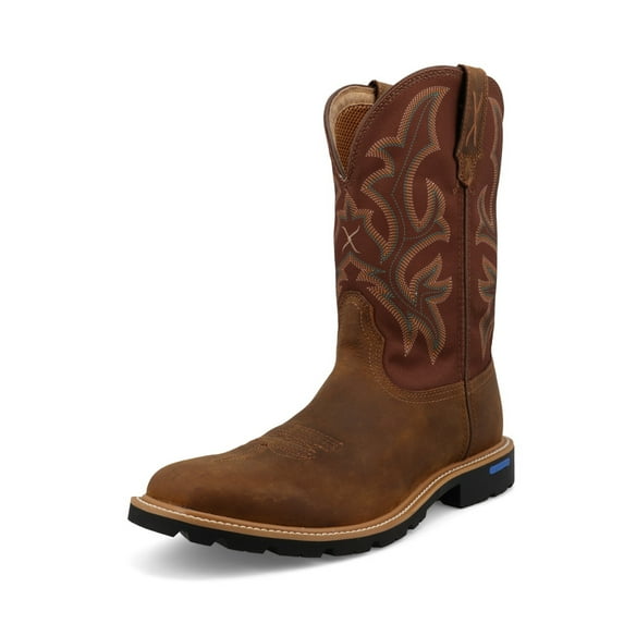 TWISTED X Adult Male 11in Tech X Boots, Color: Hickory, Size: 9.5, Width: EE