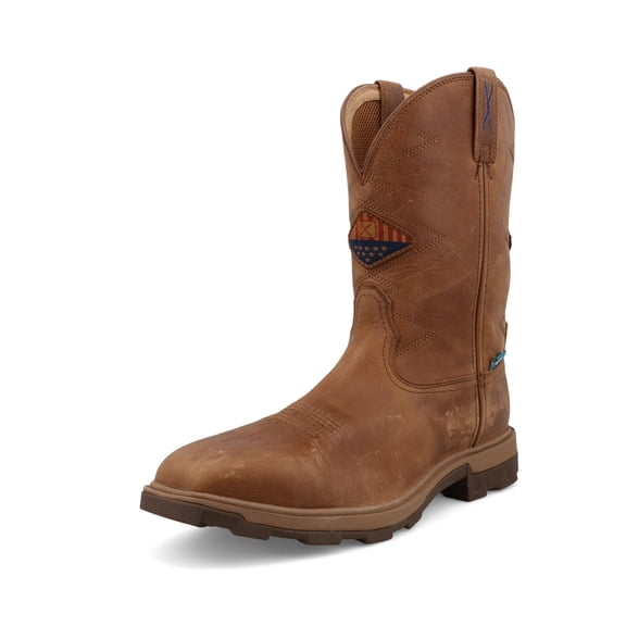 TWISTED X Adult Male 11in UltraLite X Ginger Work Boots, Size: 11.5, Width: D