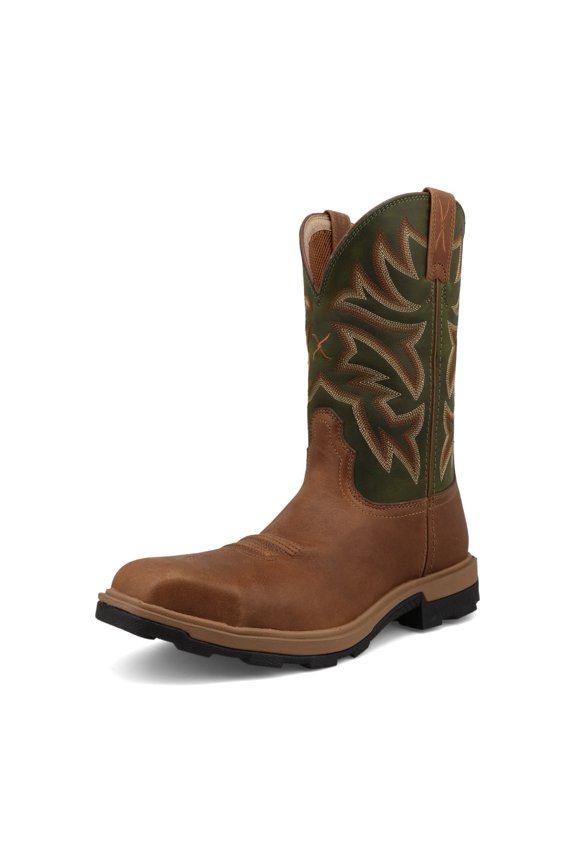 Adult Male 11in UltraLite X Ginger/Olive Branch Work Boots, Size: 11.5, Width: D