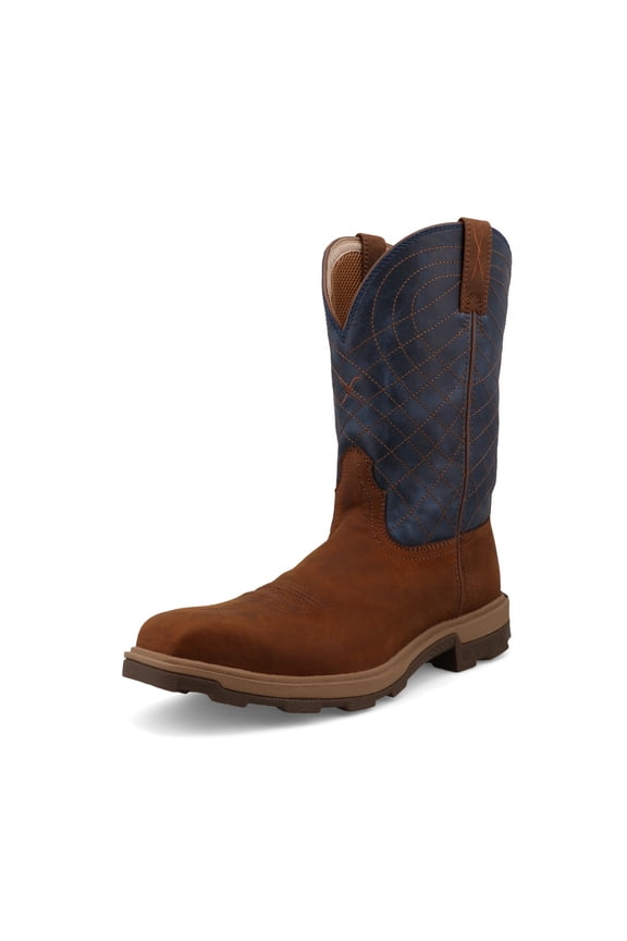 Adult Male 11in UltraLite X Mocha/Denim Work Boots, Size: 11.5, Width: EE