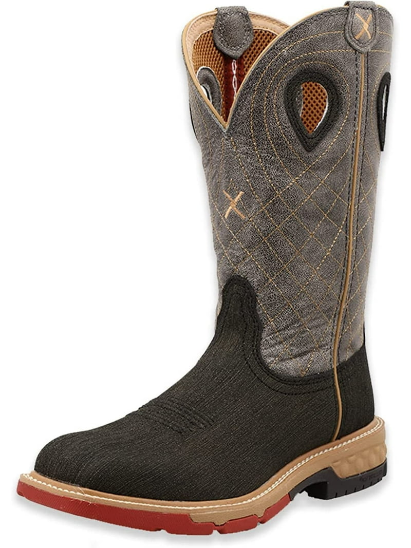 ううy Twisted X Menâ€™s 12â€ Pull-On Work Boot - Cowboy Boots Crafted