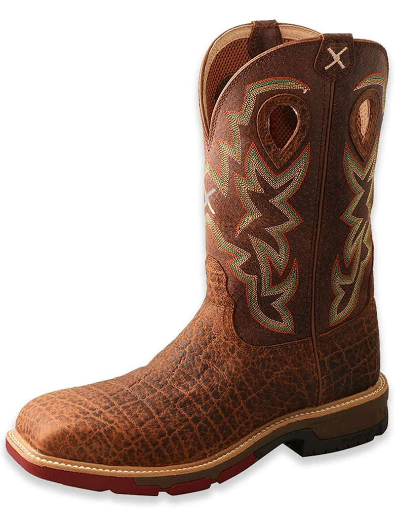 Twisted X Men's 12” Pull-On Work Boot - Cowboy Boots Crafted with