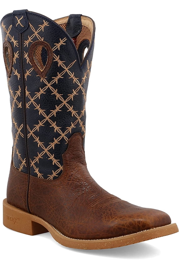 Men's 12" Tech X™ Boot, Rustic Brown & Navy, 12 EE