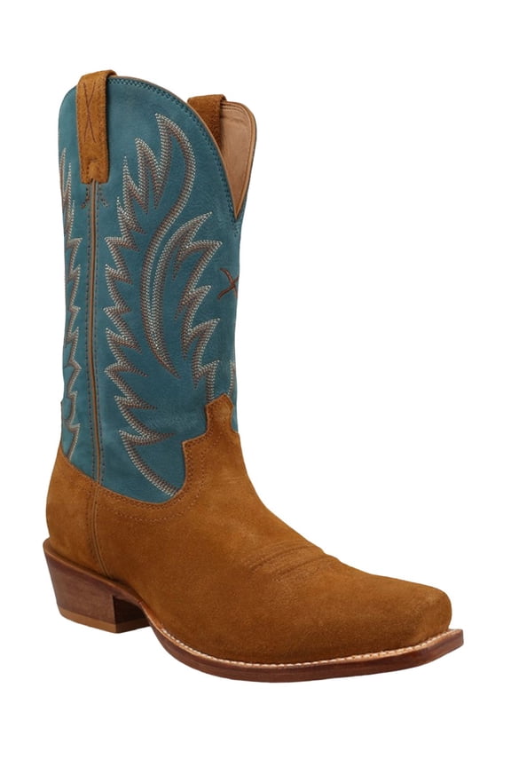 Men's 12" Tech X&Trade; Roughout Western Boot Square Toe Blue 10 1/2 D(M) US