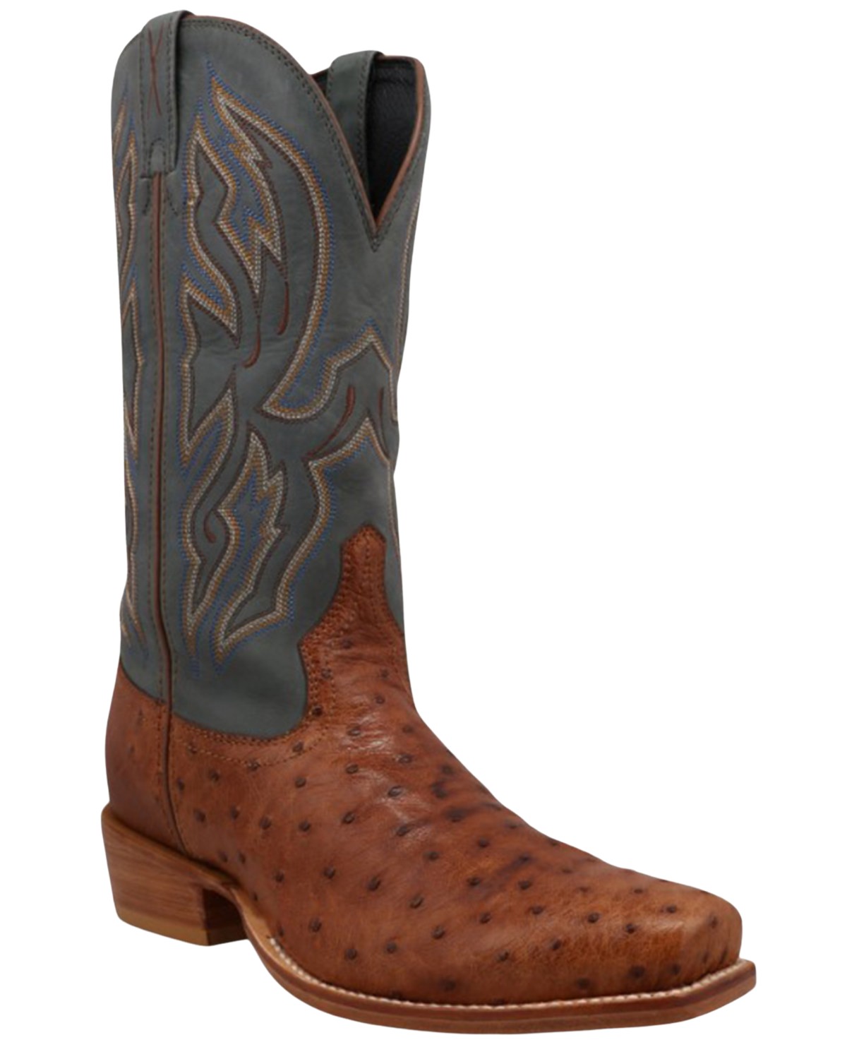 Twisted X Men's 13" Exotic Full Quill Ostrich Western Boot Square Toe