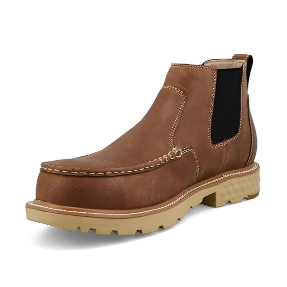 TWISTED X Adult Male 4" Work Chelsea Boots, Color: Ginger, Size: 11.5, Width: W